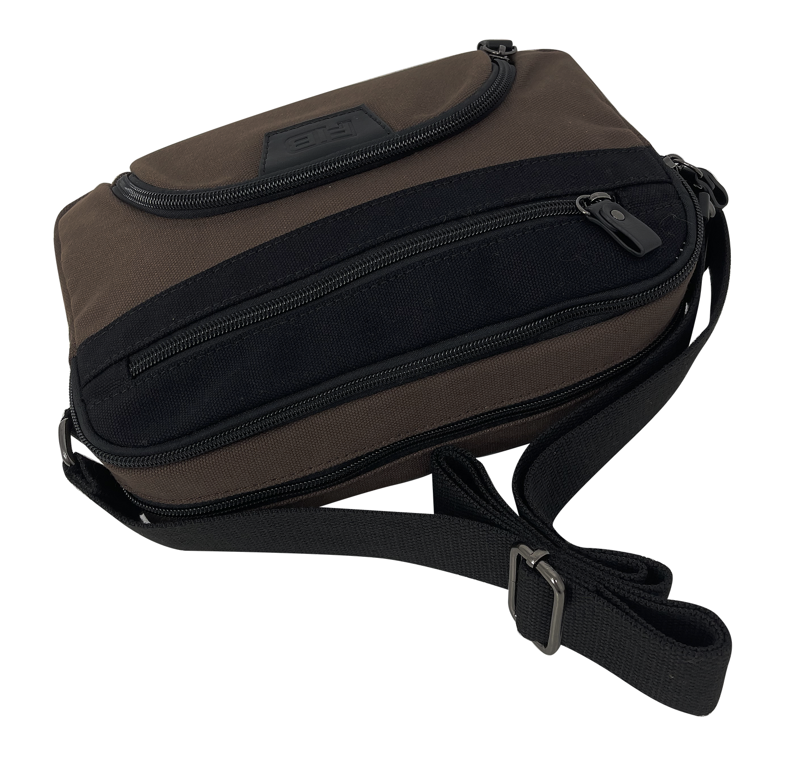 Men's Accessories: FIB Byron East West Sling Shoulder Bag Travel Adjustable Strap - Brown