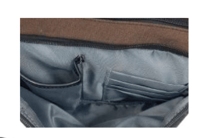 Men's Accessories: FIB Byron East West Sling Shoulder Bag Travel Adjustable Strap - Brown