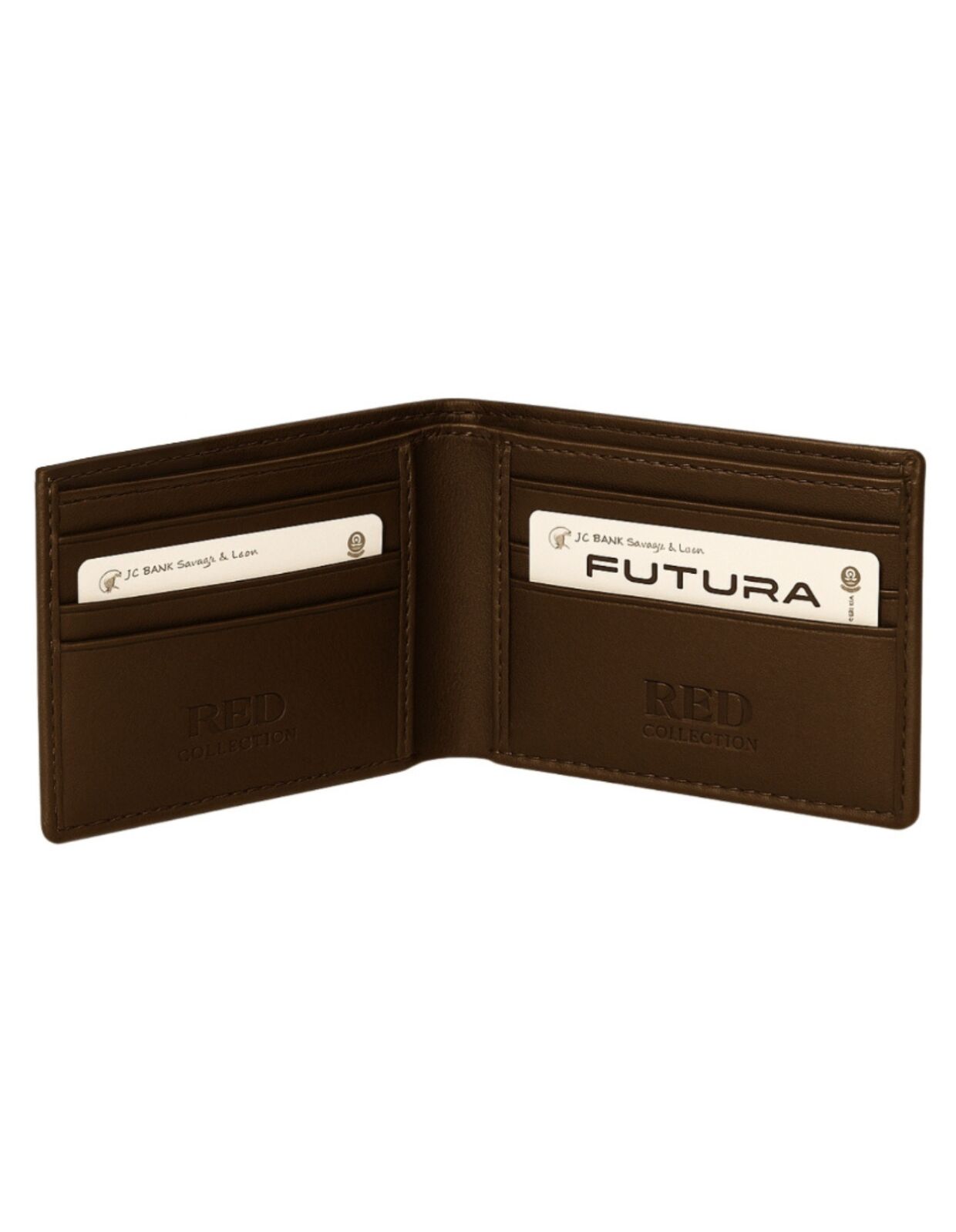 Men's Accessories: Futura Mens RFID Protected Slim Genuine Leather Wallet - Tan