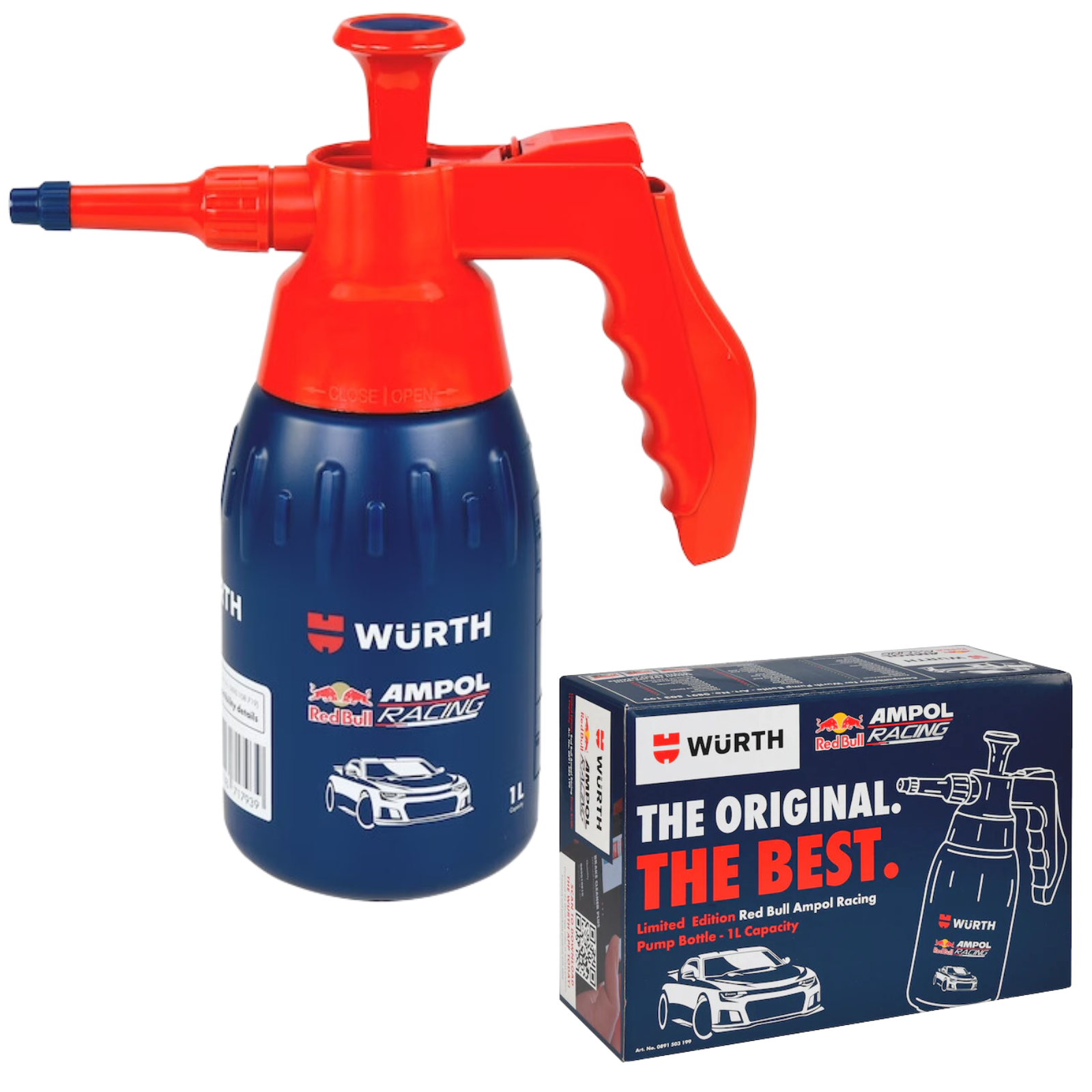Automotive Repair & Speciality Tools: 1L Wurth RedBull Ampol F1 Racing Brake Cleaner Specific Pump Spray Bottle Unfilled