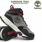 Timberland Mens Garrison Trail Waterproof Mid Hiking Boots High Top - Dark Grey - US 11