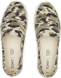 TOMS Womens Casual Canvas Slip On Sneakers Shoes Espadrilles Flats - Army Camo Camouflage - US 9