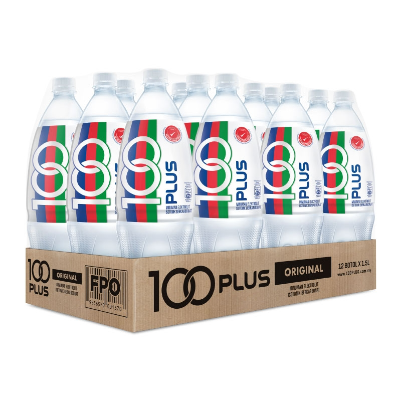 Teas & Accessories: 12x F&N 100 Plus 1.5L Bottle Carbonated Isotonic Electrolyte Drink - Bulk Pack
