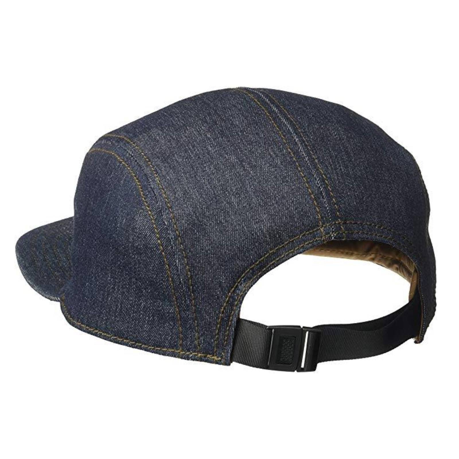 Men's Hats & Caps: Goorin Brothers Denim Snapback Hat Jeans Baseball Trucker Cap - Navy
