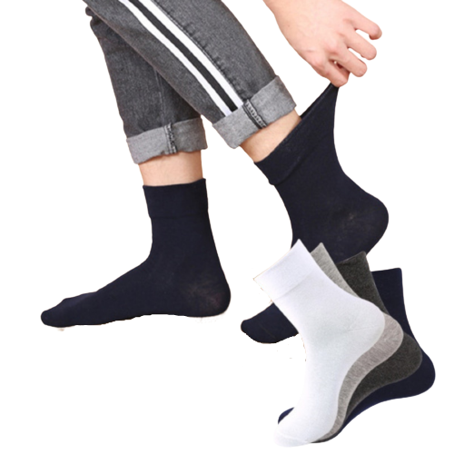 Men's Underwear & Socks: 10x Pairs COTTON Rich LOOSE TOP SOCKS Medical Circulation Diabetic Comfort BULK -  - - 2-8