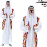 Costumes & Accessories: Arabian Man Costume Middle Eastern Party Sheik Dress Arab Pilgrim Sultan