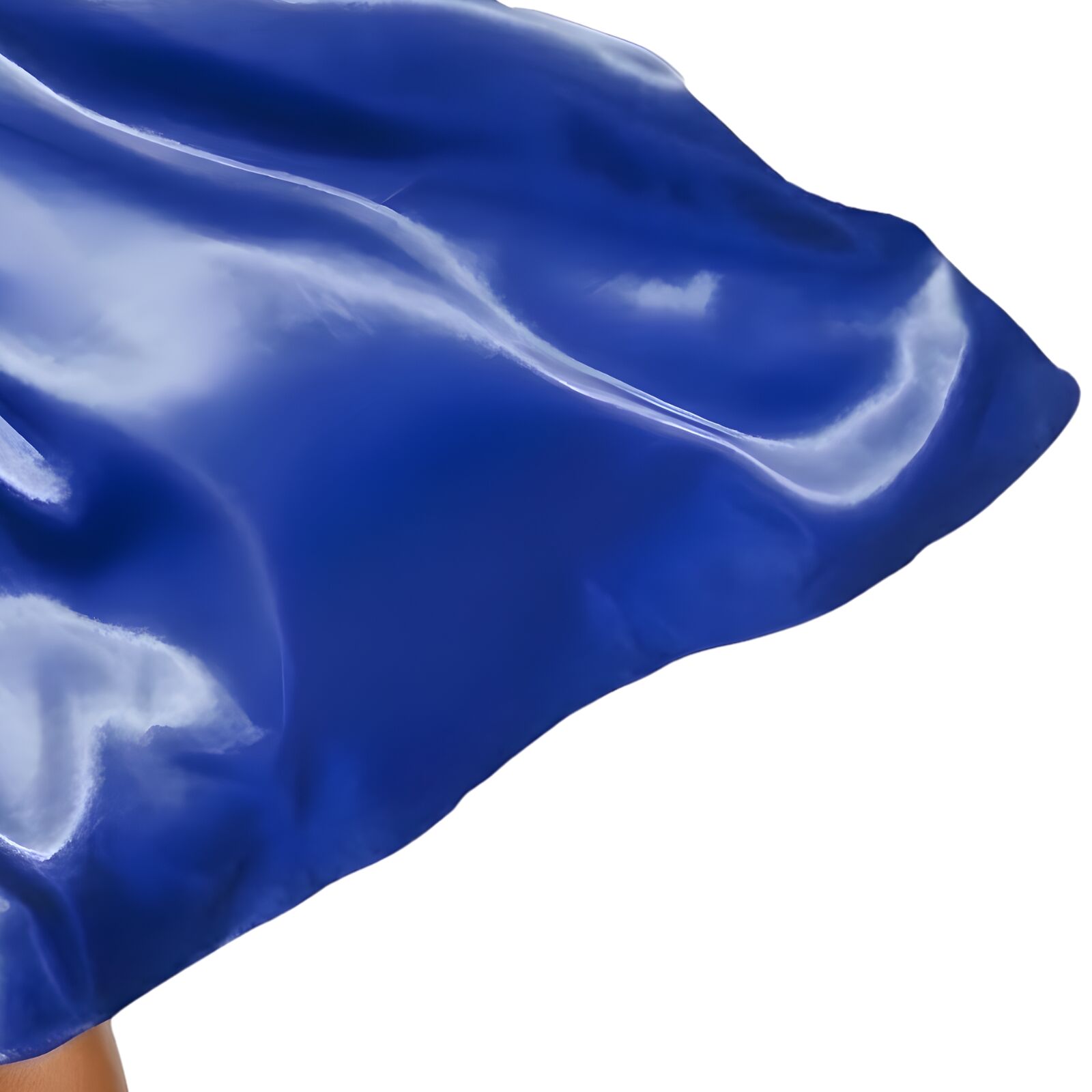 LONG CAPE Costume Cloak Halloween Fancy Dress Coat Jacket Superhero - Blue
