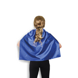 Costumes & Accessories: SHORT CAPE Kids Childrens Party Costume Vampire Coat School Team Colours - Blue