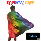 140cm DELUXE RAINBOW CAPE Party Fancy Dress Costume Adult Size Pride