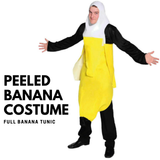 Costumes & Accessories: ADULT PEELED BANANA COSTUME Outfit Dress Up Party Halloween Funny Fruit