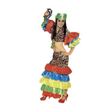 Costumes & Accessories: Womens FLAMENCO DANCER COSTUME Spanish Fancy Dress RUMBA Rio Carnival
