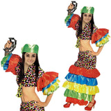 Costumes & Accessories: Womens FLAMENCO DANCER COSTUME Spanish Fancy Dress RUMBA Rio Carnival