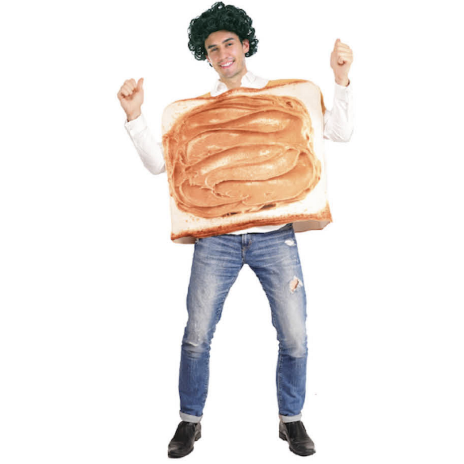 Adult Peanut Butter Costume Halloween Oktoberfest Sandwich Party Funny Outfit