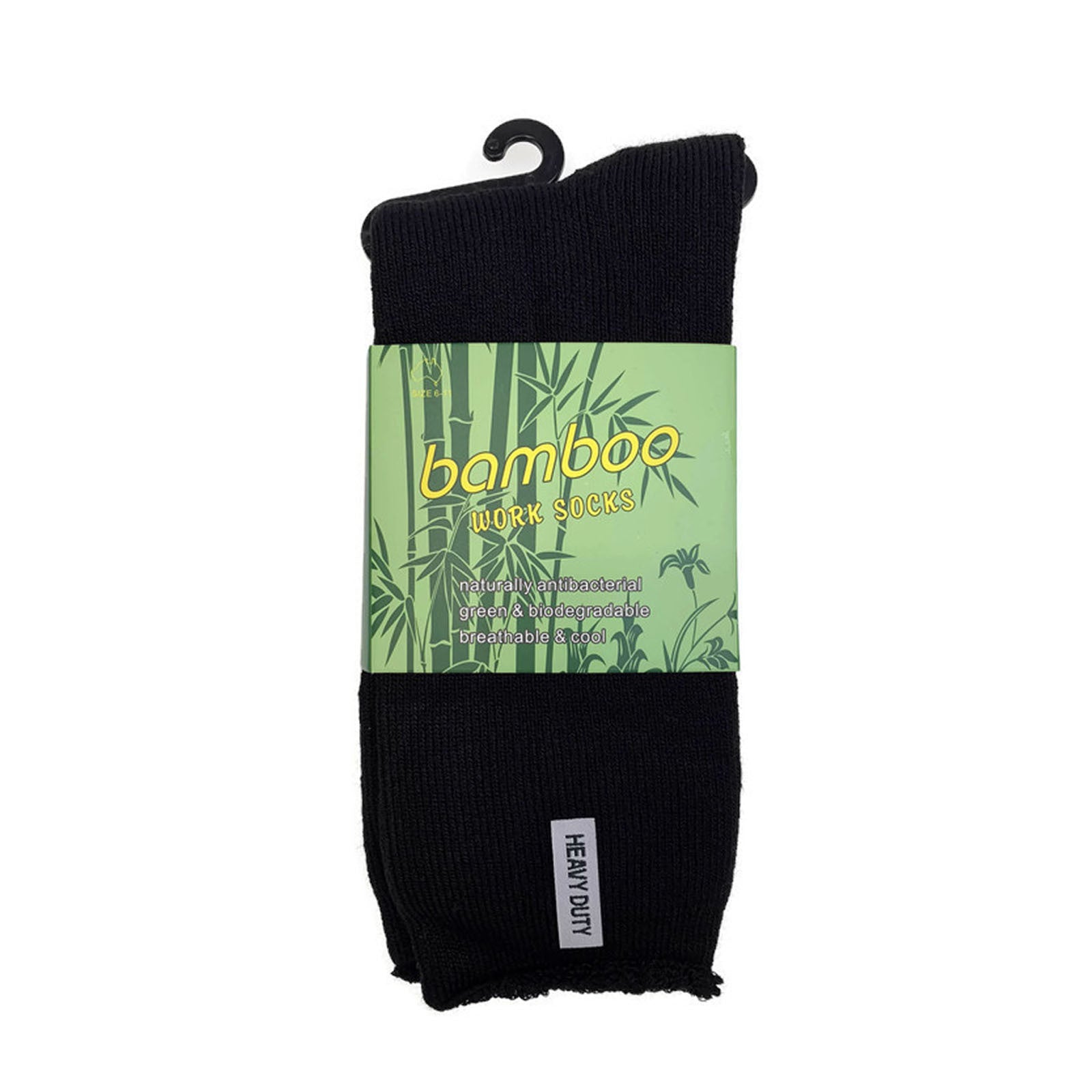 12 Pairs Bamboo Rich Mens Work Socks Thick Cushion Anti Odour - Assorted - 11-14