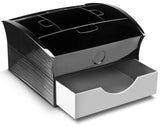 Kitchen Utensils: CEP Deluxe Tea Coffee Storage Home Office Organiser Distributor Tray - Black