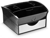 Kitchen Utensils: CEP Deluxe Tea Coffee Storage Home Office Organiser Distributor Tray - Black