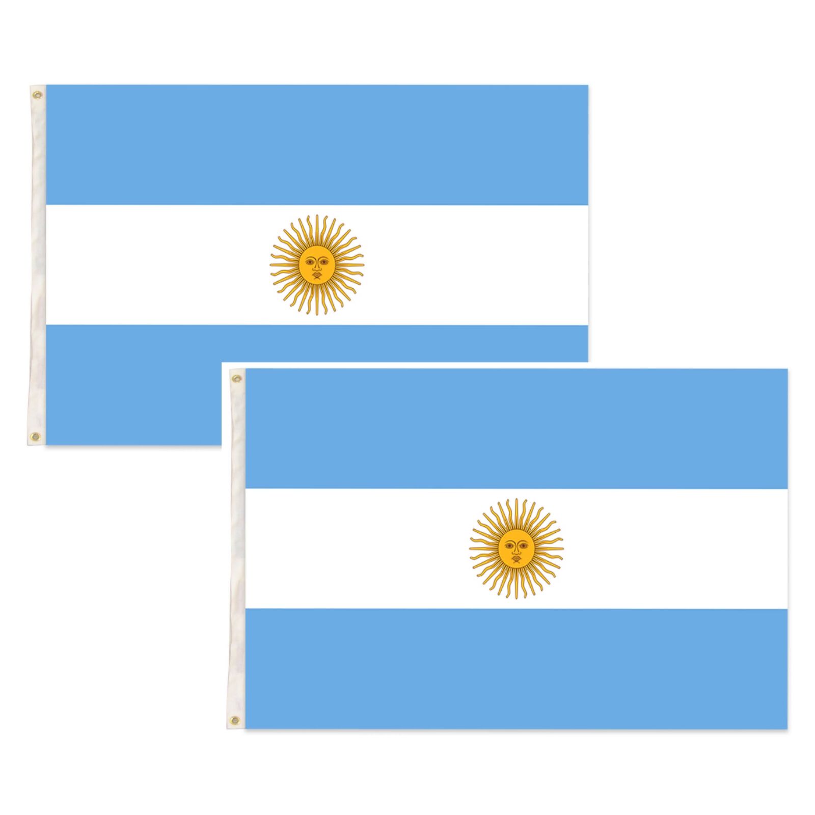 Novelty Gifts: 2x Argentina Country Flags Heavy Duty Argentine Argentinian - 150cm x 90cm