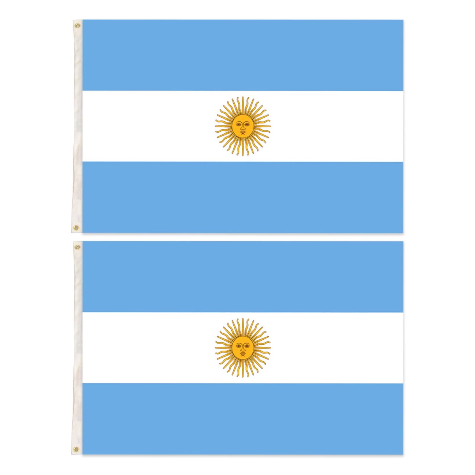 Novelty Gifts: 2x Argentina Country Flags Heavy Duty Argentine Argentinian - 150cm x 90cm