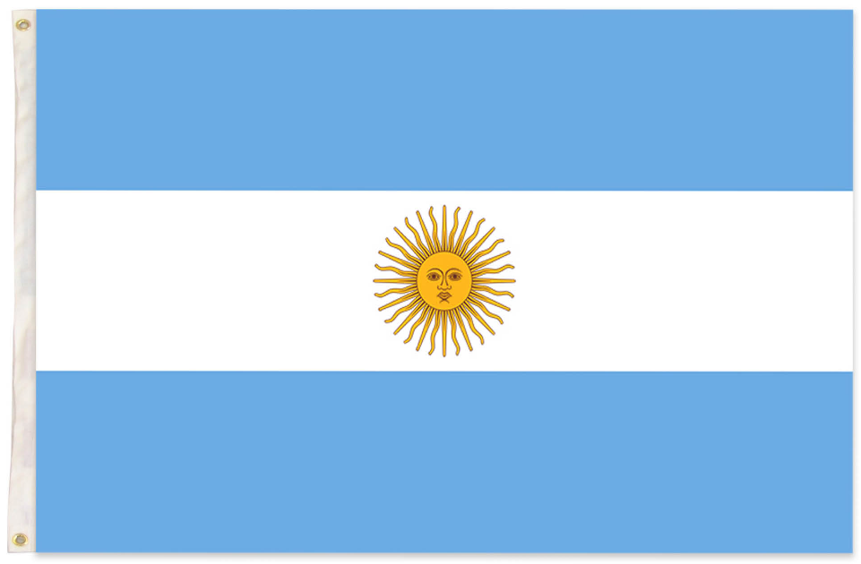 Novelty Gifts: 2x Argentina Country Flags Heavy Duty Argentine Argentinian - 150cm x 90cm