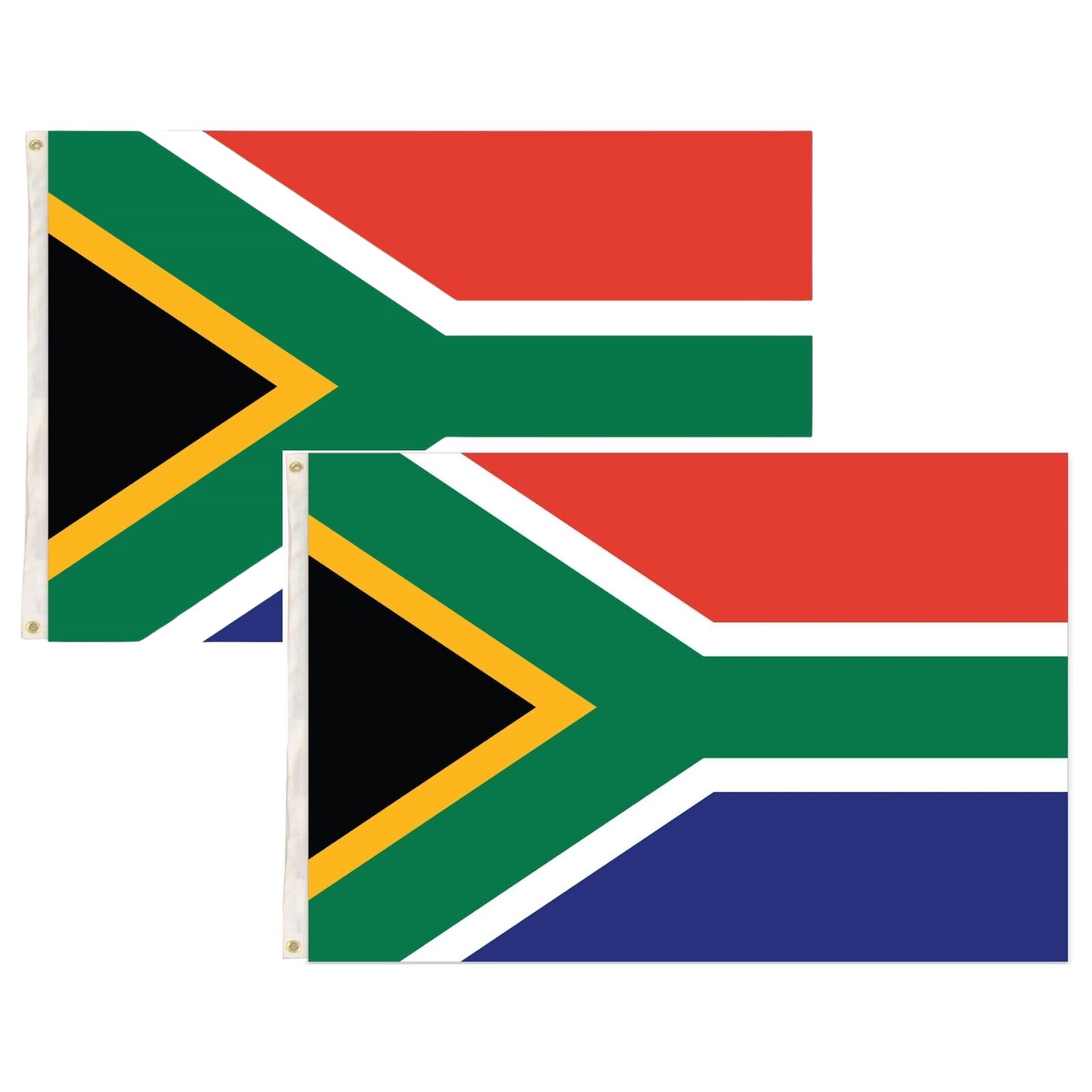 Novelty Gifts: 2x South Africa Country Flag Heavy Duty African - 150cm x 90cm