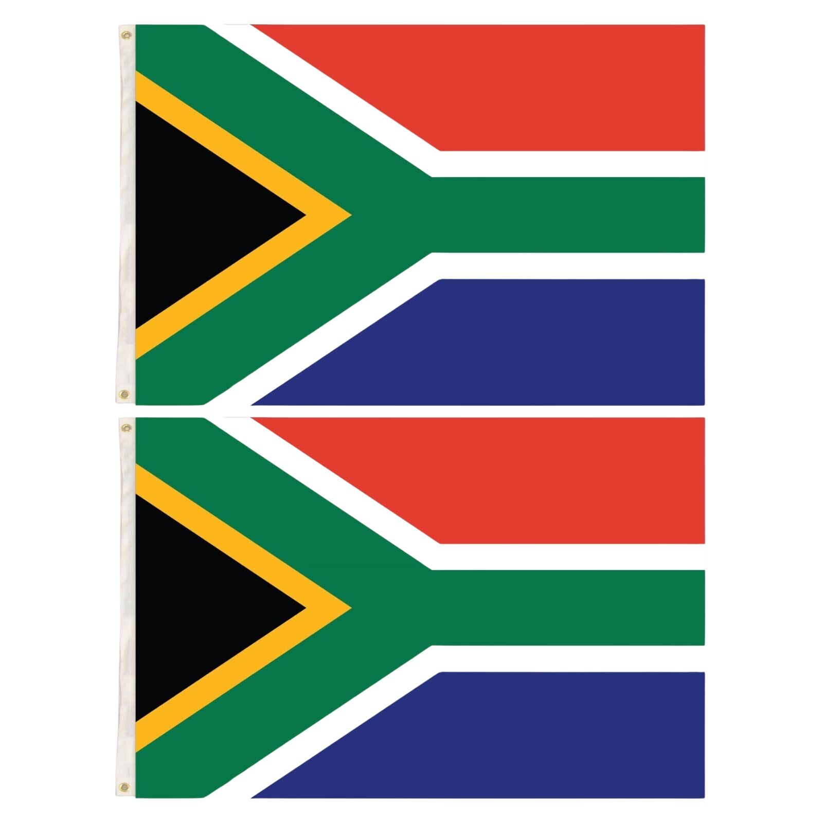 Novelty Gifts: 2x South Africa Country Flag Heavy Duty African - 150cm x 90cm