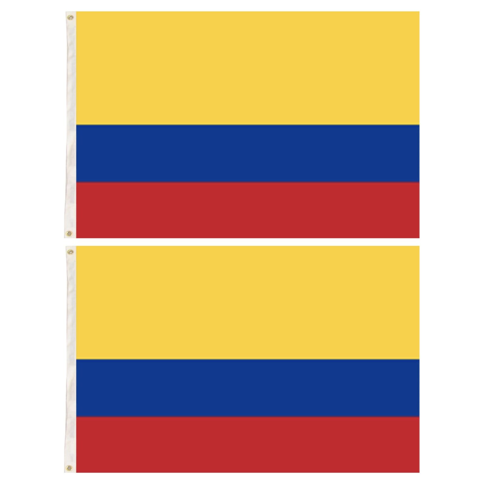 Novelty Gifts: 2x Republica de Colombia Country Flags Heavy Duty Colombian - 150cm x 90cm