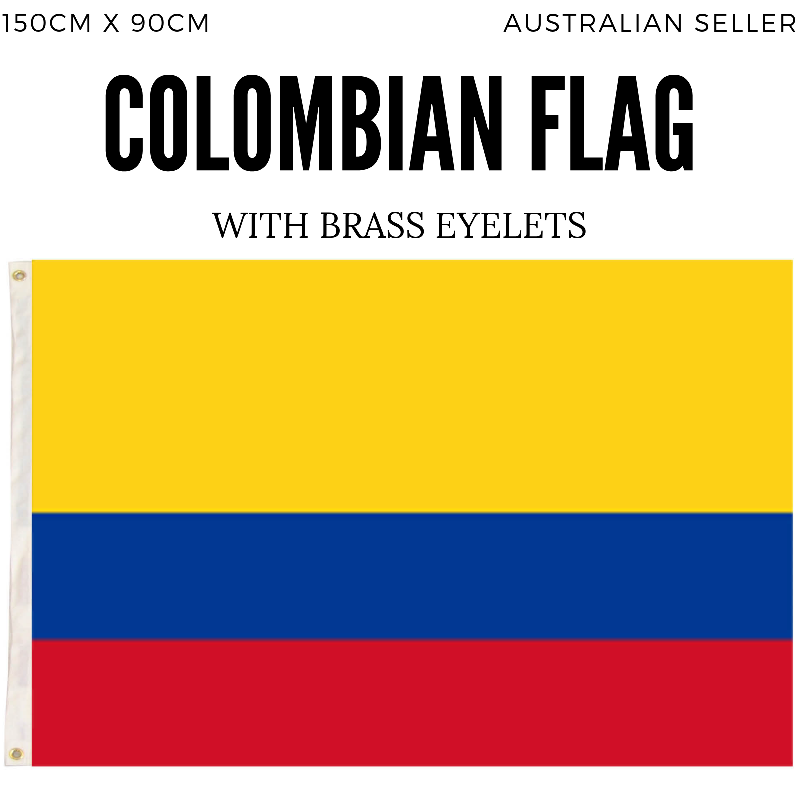 Novelty Gifts: 2x Republica de Colombia Country Flags Heavy Duty Colombian - 150cm x 90cm