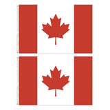 2x Canada Country Flags Heavy Duty Canadian Maple Leaf  - 150cm x 90cm