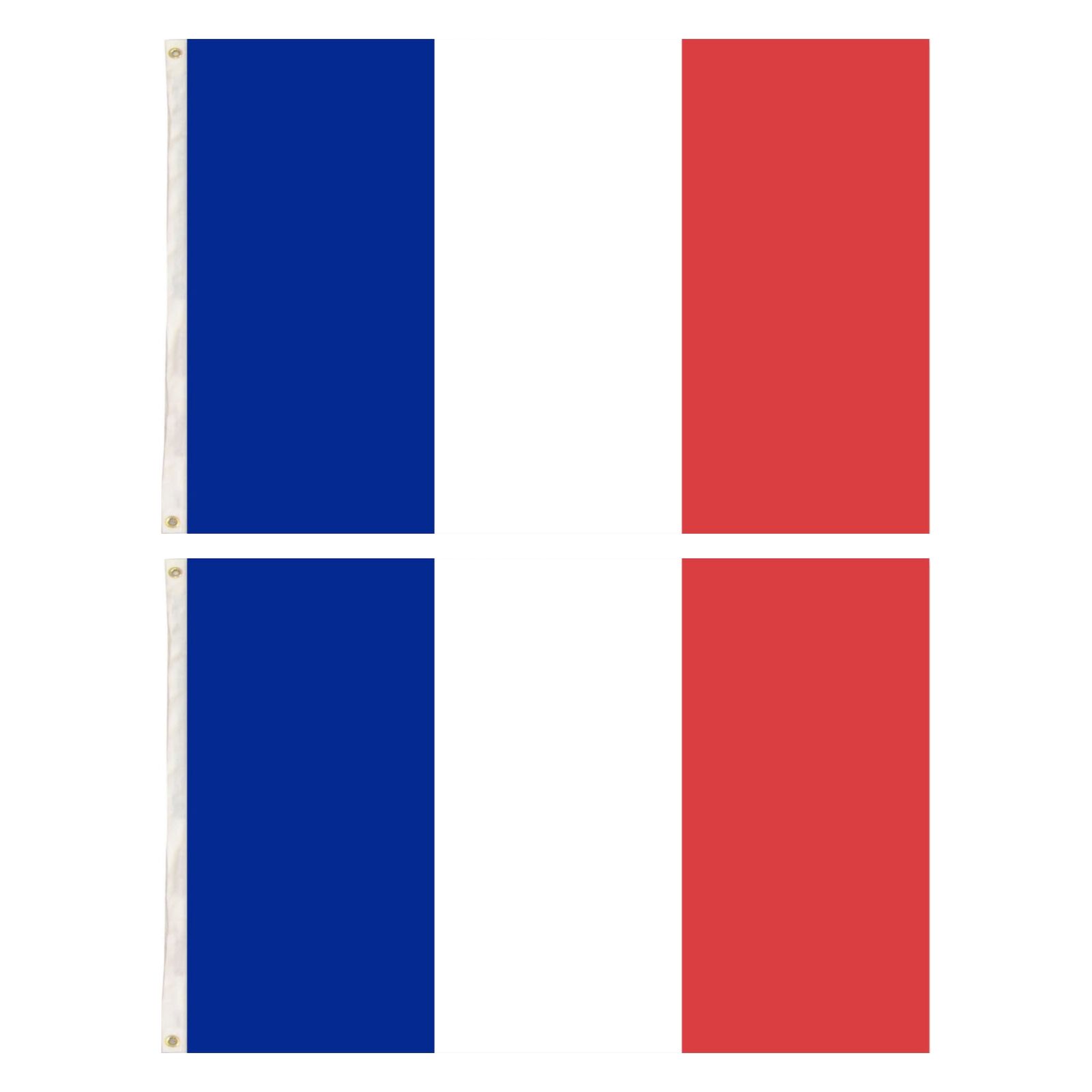 Novelty Gifts: 2x France Country Flags French Heavy Duty - 150cm x 90cm