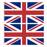 2x United Kingdom Country Flags Union Jack Great Britain UK Heavy Duty - 150cm x 90cm