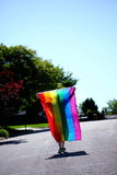 Novelty Gifts: DELUXE RAINBOW GAY PRIDE FLAG Outdoor Banner 150x90cm 3x5ft with Metal Eyelets