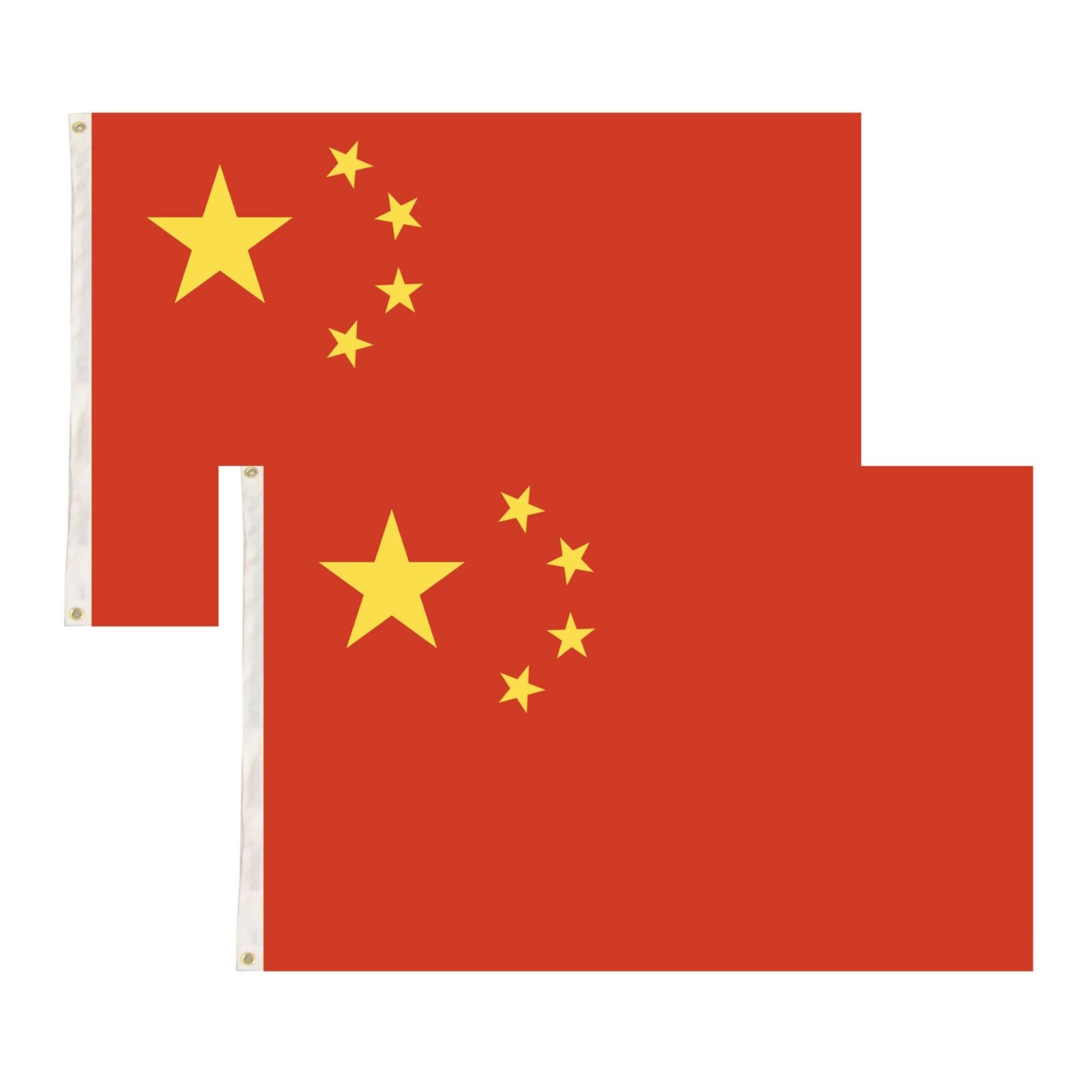 Novelty Gifts: 2x China Country Flags Chinese Heavy Duty CN - 150cm x 90cm