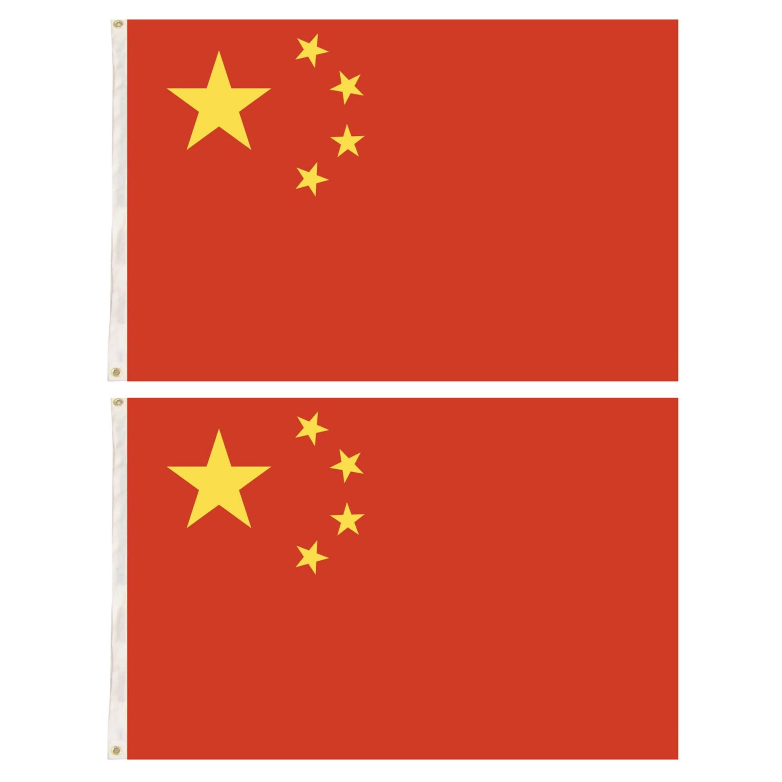 Novelty Gifts: 2x China Country Flags Chinese Heavy Duty CN - 150cm x 90cm
