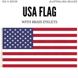 2x United States America Country Flags USA American Heavy Duty US - 150cm x 90cm