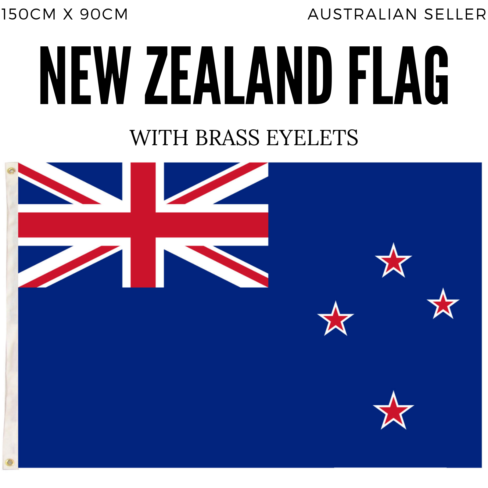 Novelty Gifts: New Zealand Country Flag Kiwi Outdoor Maori - 150cm x 90cm