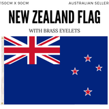 2x New Zealand Country Flags Kiwi Heavy Duty Outdoor Maori - 150cm x 90cm