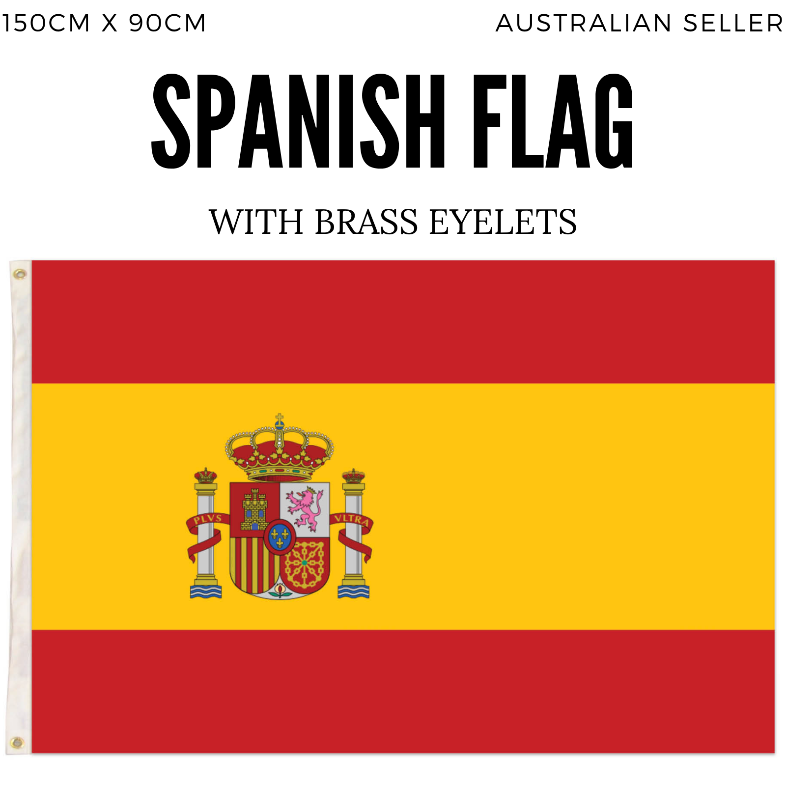 Novelty Gifts: 2x Spain Spanish Country Flags Heavy Duty Outdoor España - 150cm x 90cm