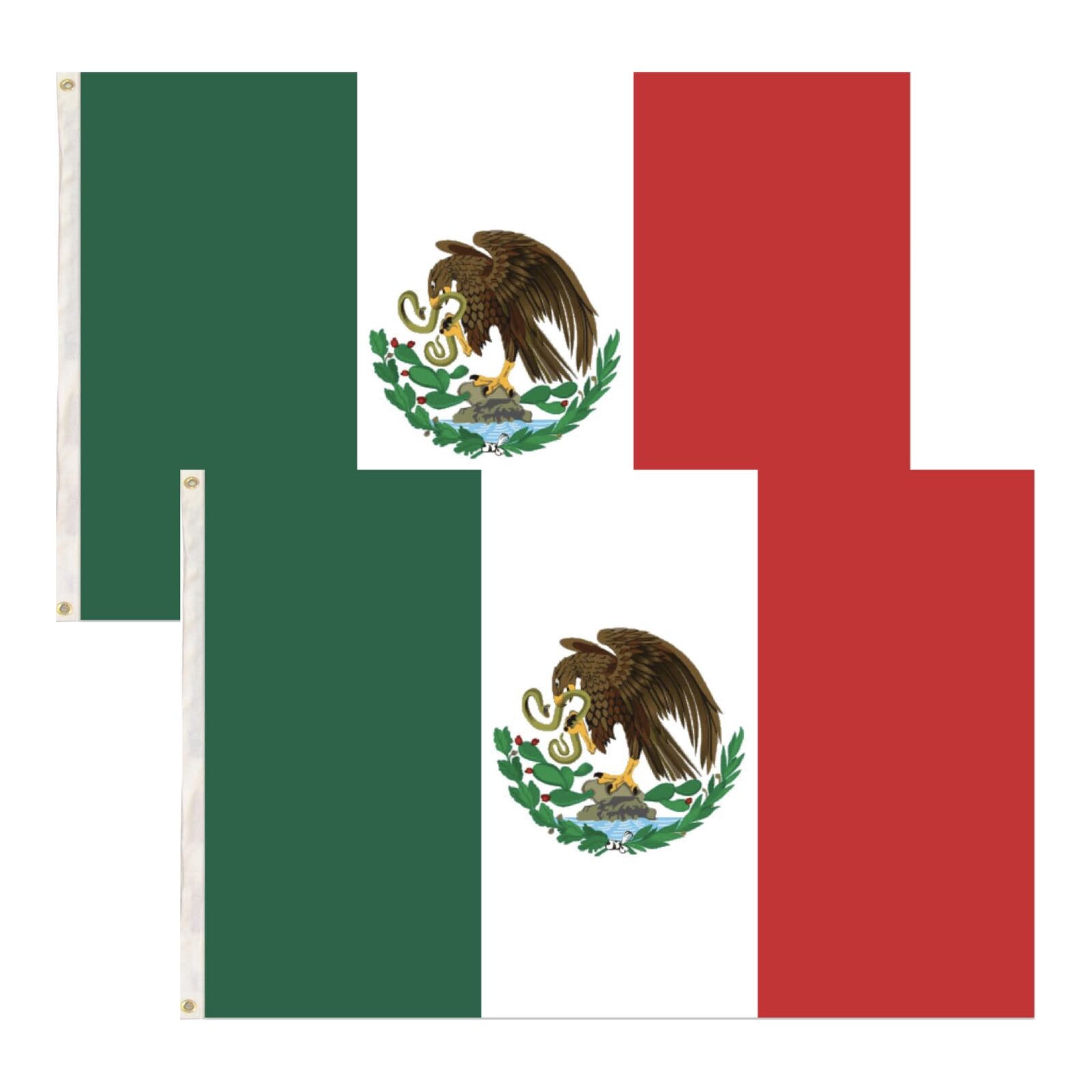 Novelty Gifts: 2x Mexico Mexican Country Flags Heavy Duty Outdoor - 150cm x 90cm