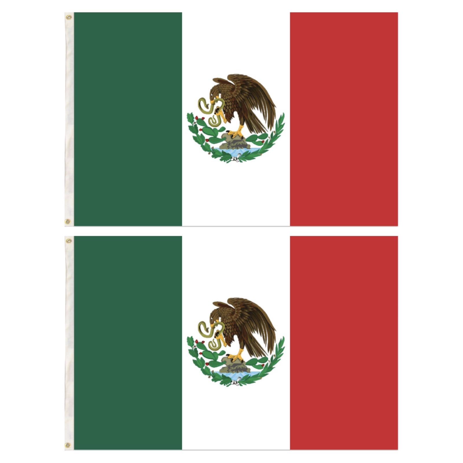 Novelty Gifts: 2x Mexico Mexican Country Flags Heavy Duty Outdoor - 150cm x 90cm