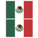 2x Mexico Mexican Country Flags Heavy Duty Outdoor - 150cm x 90cm