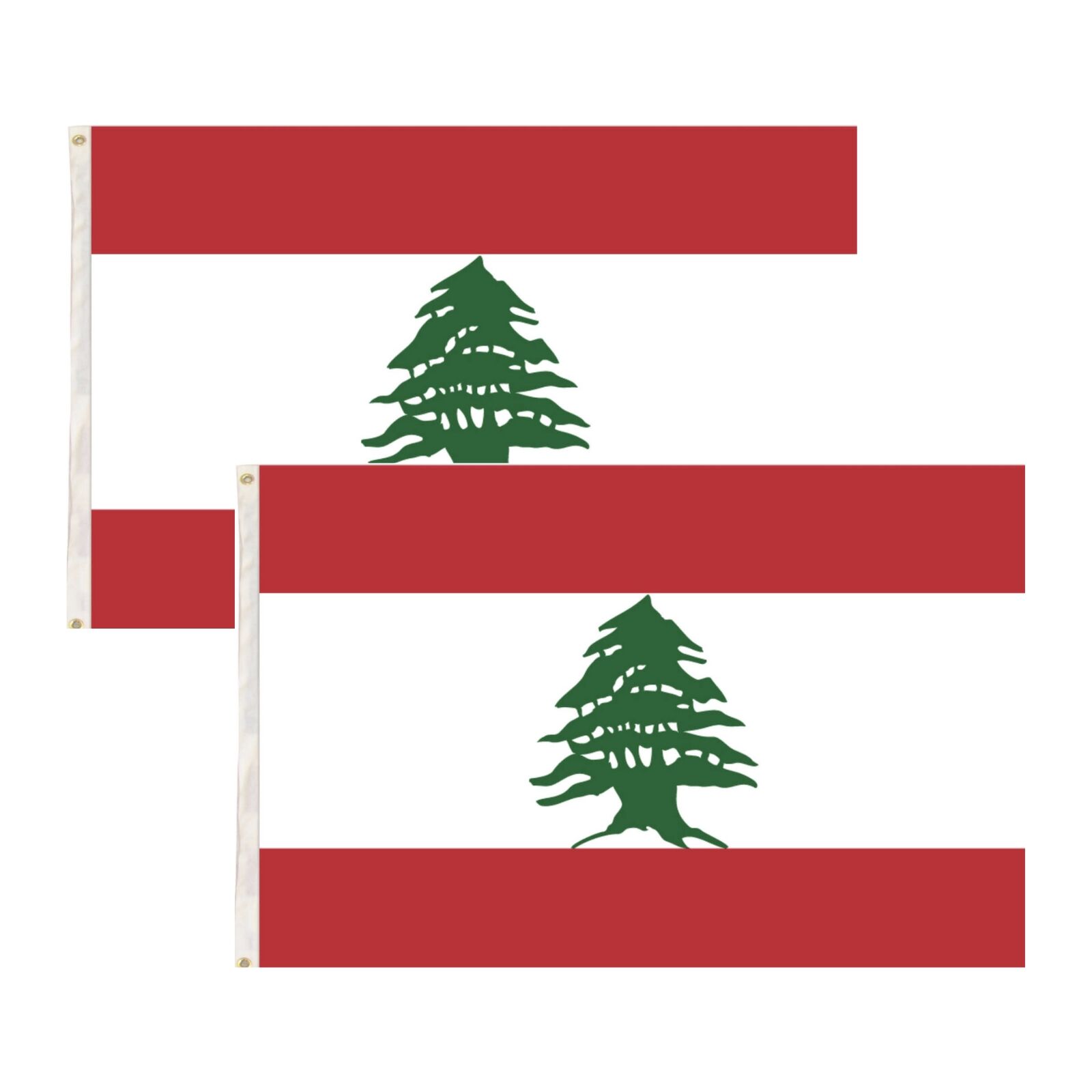 Novelty Gifts: 2x Lebanon Lebanese Country Flags Heavy Duty Outdoor - 150cm x 90cm