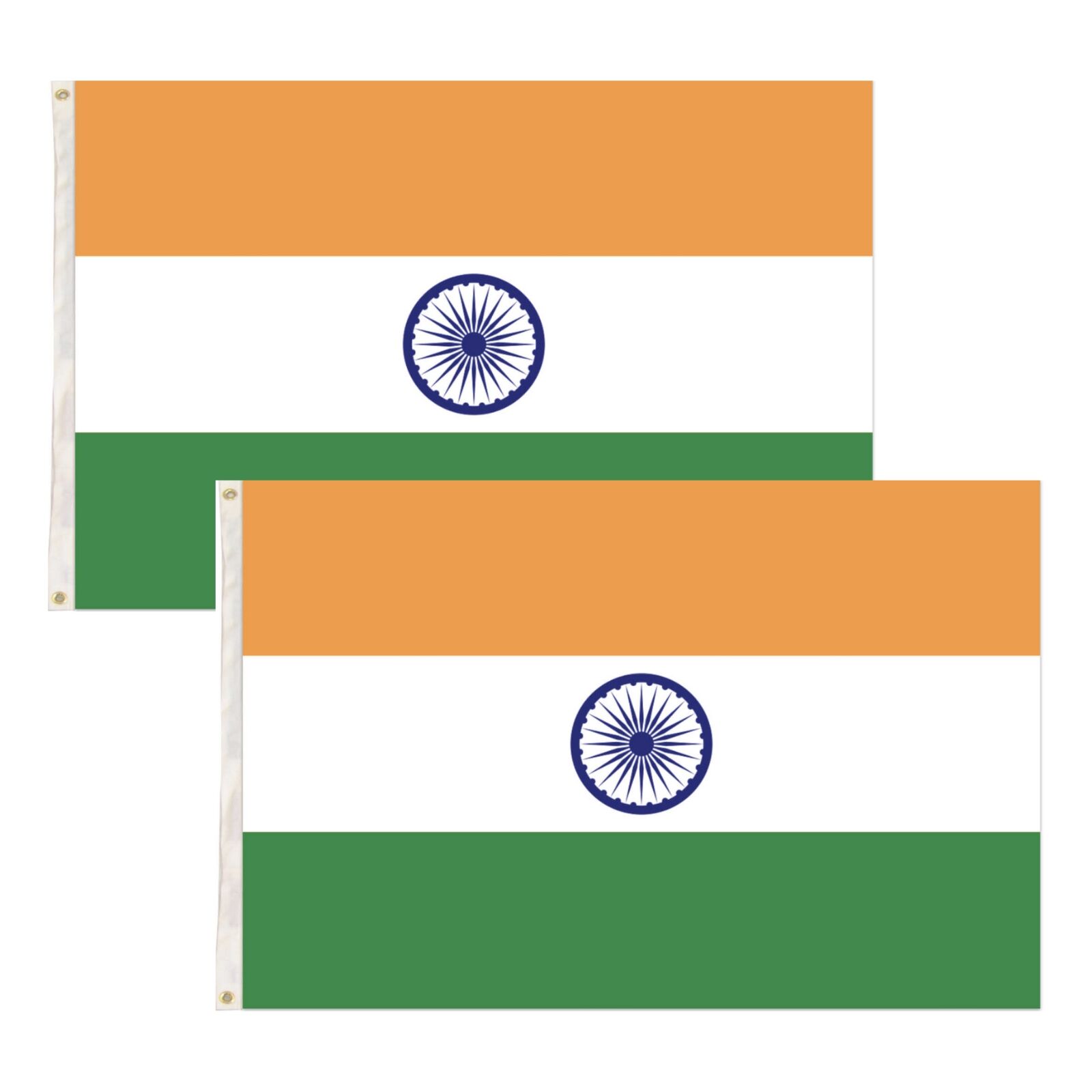 Novelty Gifts: 2x India Country Flags Indian Heavy Duty National Cricket Diwali Divali - 150cm x 90cm