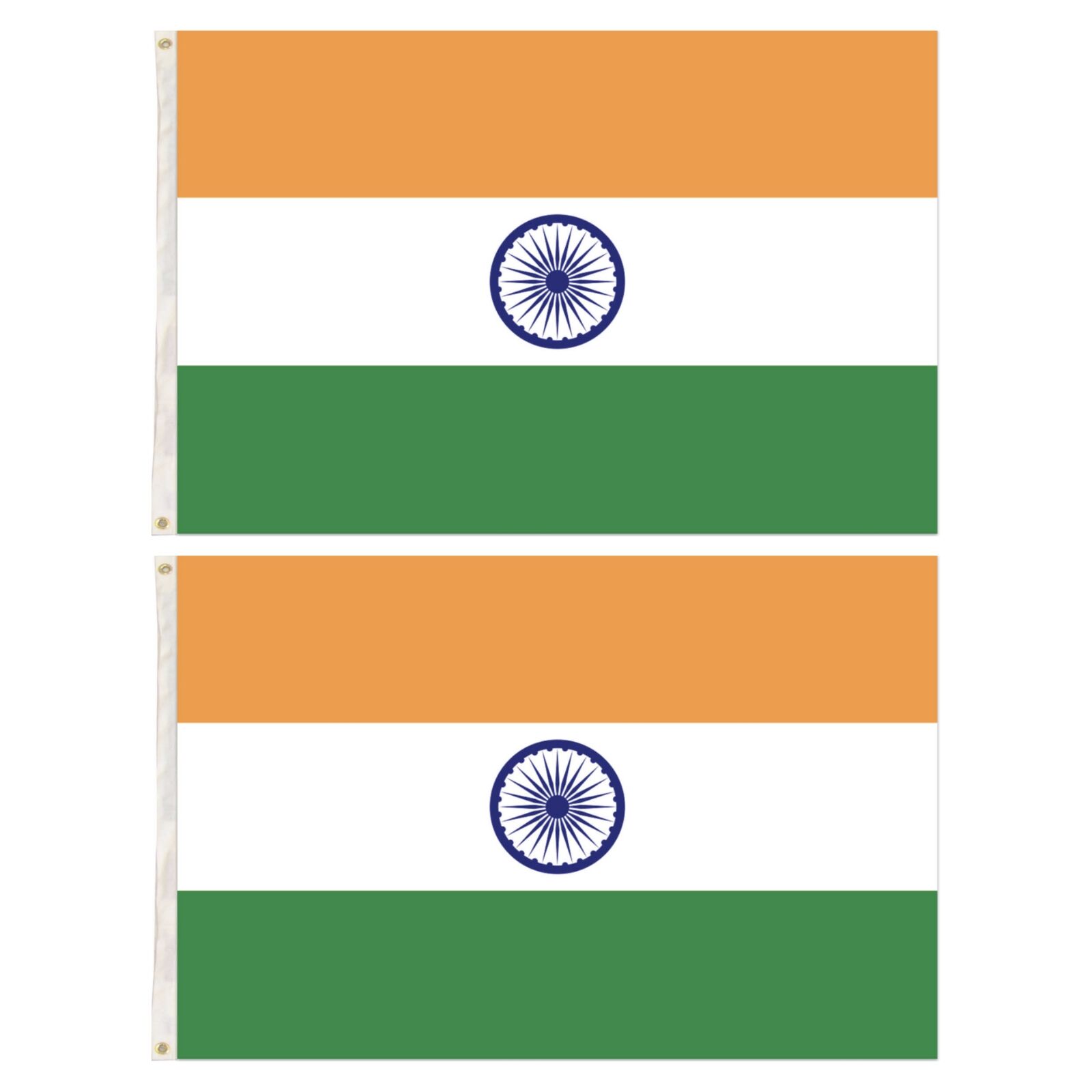 Novelty Gifts: 2x India Country Flags Indian Heavy Duty National Cricket Diwali Divali - 150cm x 90cm