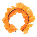 Costumes & Accessories: Hawaiian Flower Headband Wreath in Orange  Tropical Luau Costume Accessory