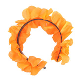 Costumes & Accessories: Hawaiian Flower Headband Wreath in Orange  Tropical Luau Costume Accessory