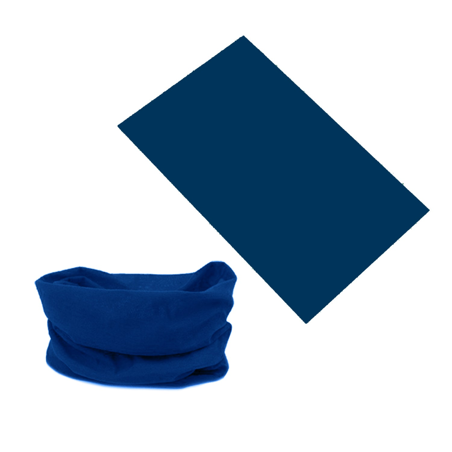 Seamless Tube Bandana Head Scarf Face Cover Mask Gaiter Ski Snow in Navy