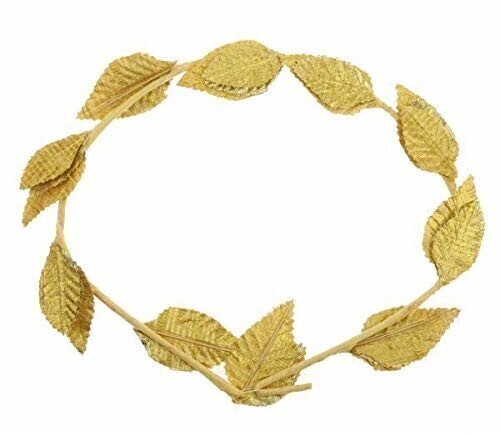 Costumes & Accessories: GOLD LEAF WREATH Greek Headband Crown Leaves Band Roman Costume Dress Party