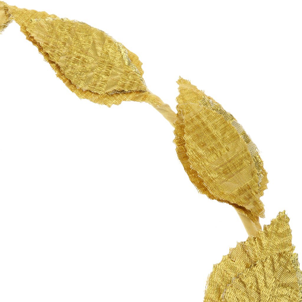Costumes & Accessories: GOLD LEAF WREATH Greek Headband Crown Leaves Band Roman Costume Dress Party