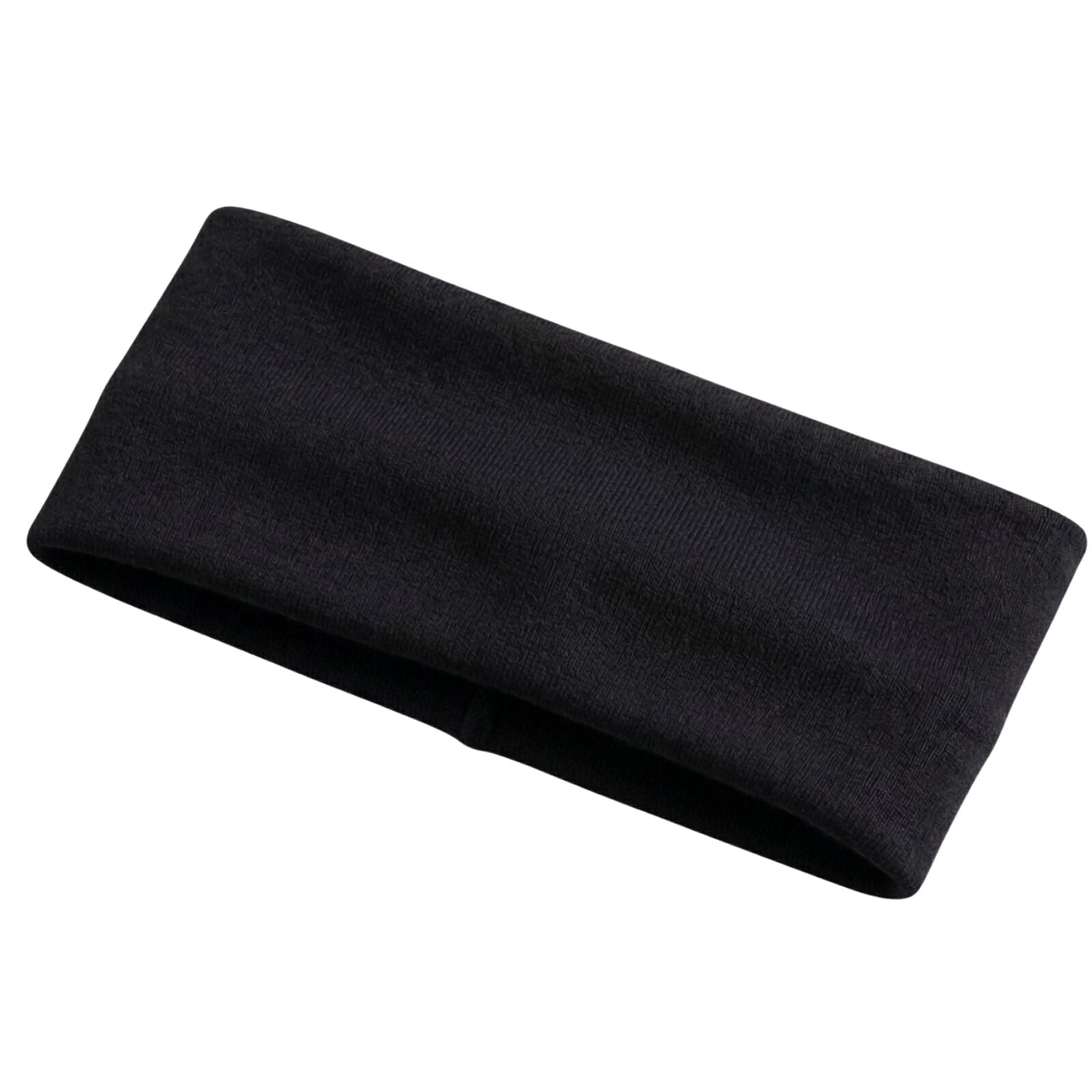 PLAIN HEADBAND Elastic Stretch Sports Yoga Hair Band Unisex 8cm Wide - Black