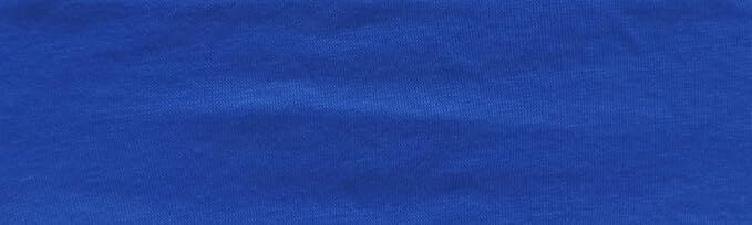 PLAIN HEADBAND Elastic Stretch Sports Yoga Hair Band Unisex 8cm Wide Wrap - Blue